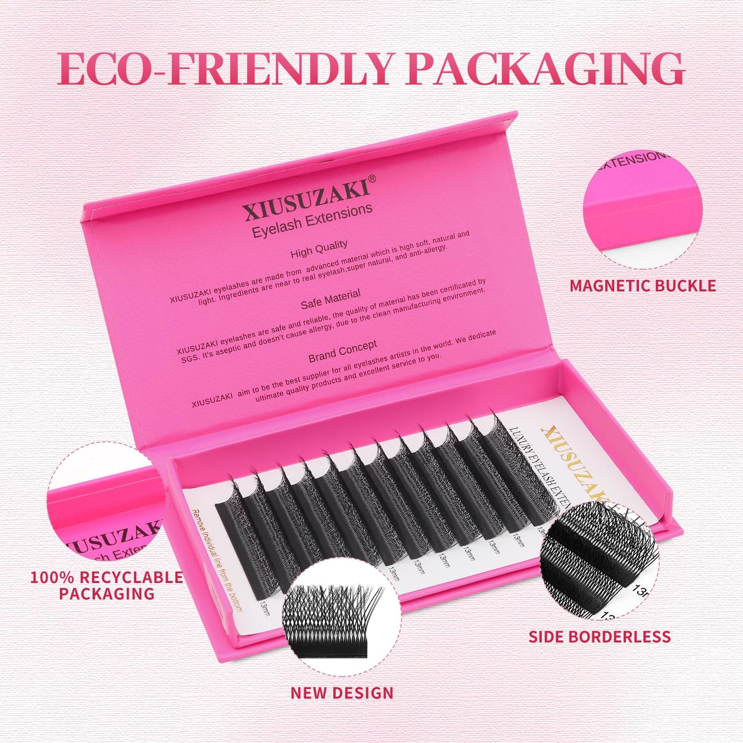 Lash Extensions Double Tips 3D Eyelash Extensions W Shape 0.07mm Thickness C Curl 15mm Premade Fans Easy Fan Volume Matte Black Crisscross Eyelashes(W-3D-Double Tips-0.07-C,15mm)