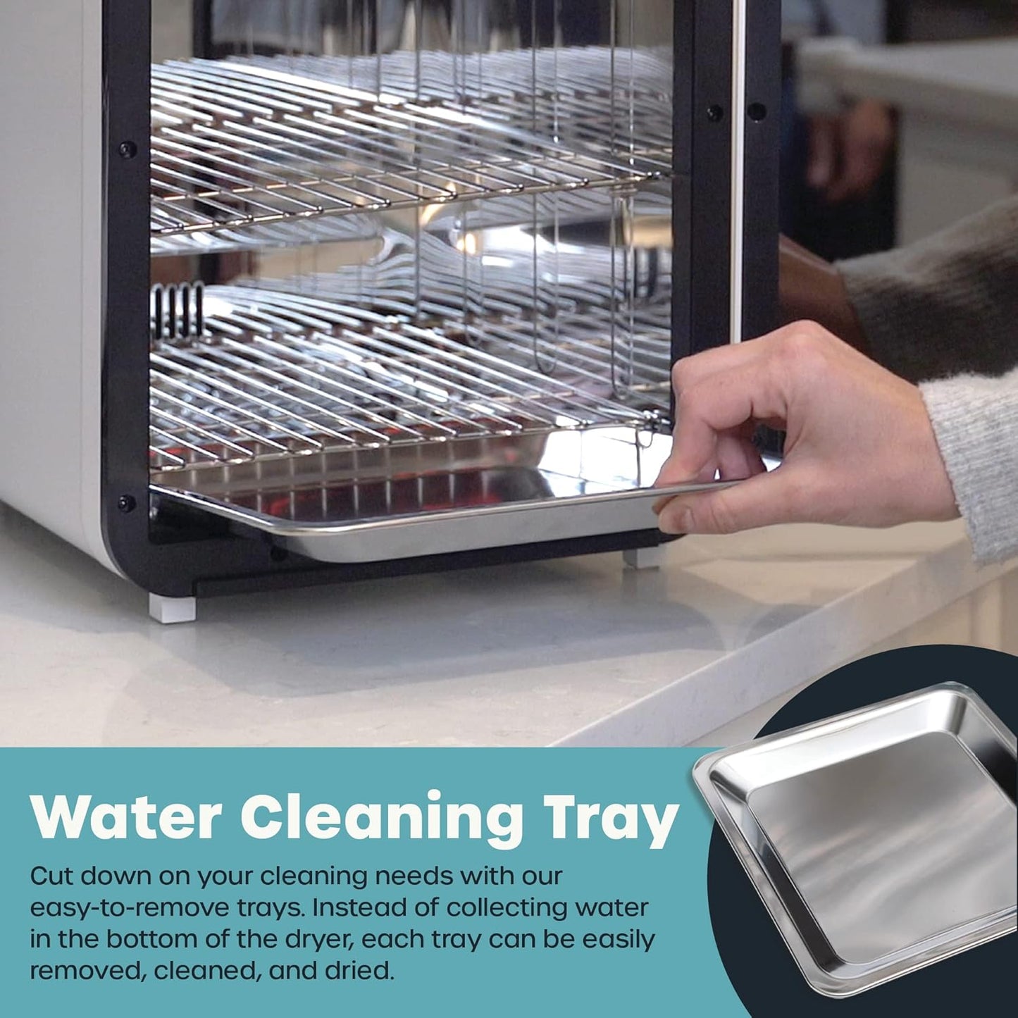 Wabi UVC LED Sanitizer & Dryer Ultra (Gray + Black Trim)