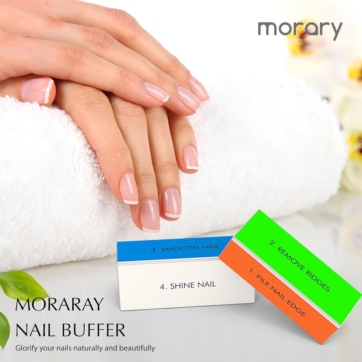 4 Way Nail Buffer Block Nail Shine Buffer Block for Natural and Acrylic Nails Smoother Buffing Block Polisher Fingernail File Buffer 240/400/1000/6000 Grit for Buffing Shinning