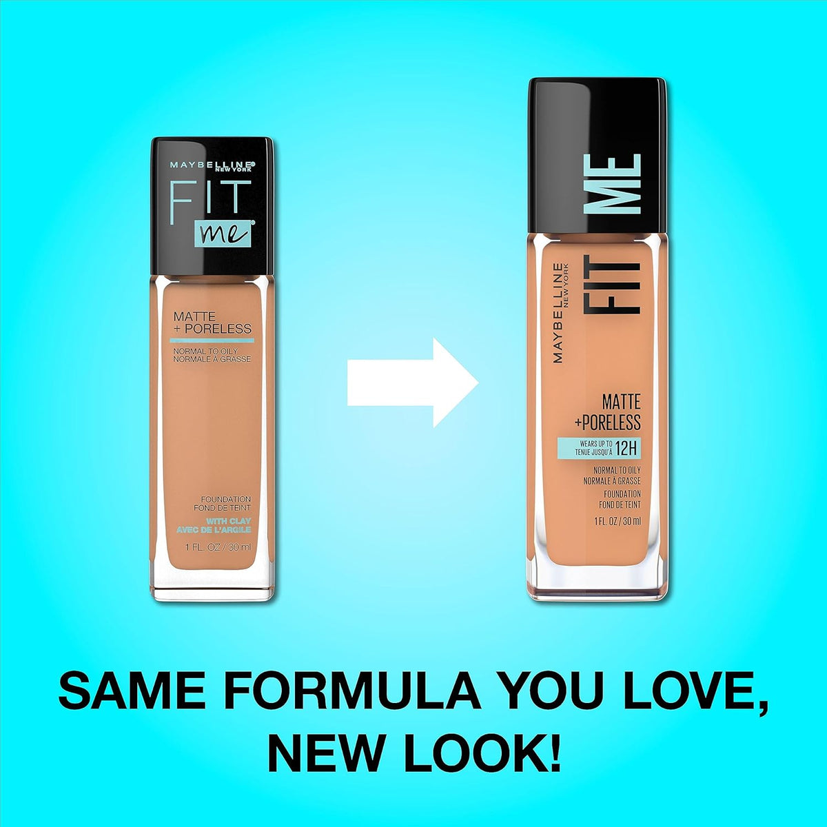 Maybelline New York Fit Me Matte Plus Pore Less Foundation, Spicy Brown, 1 Fluid Ounce
