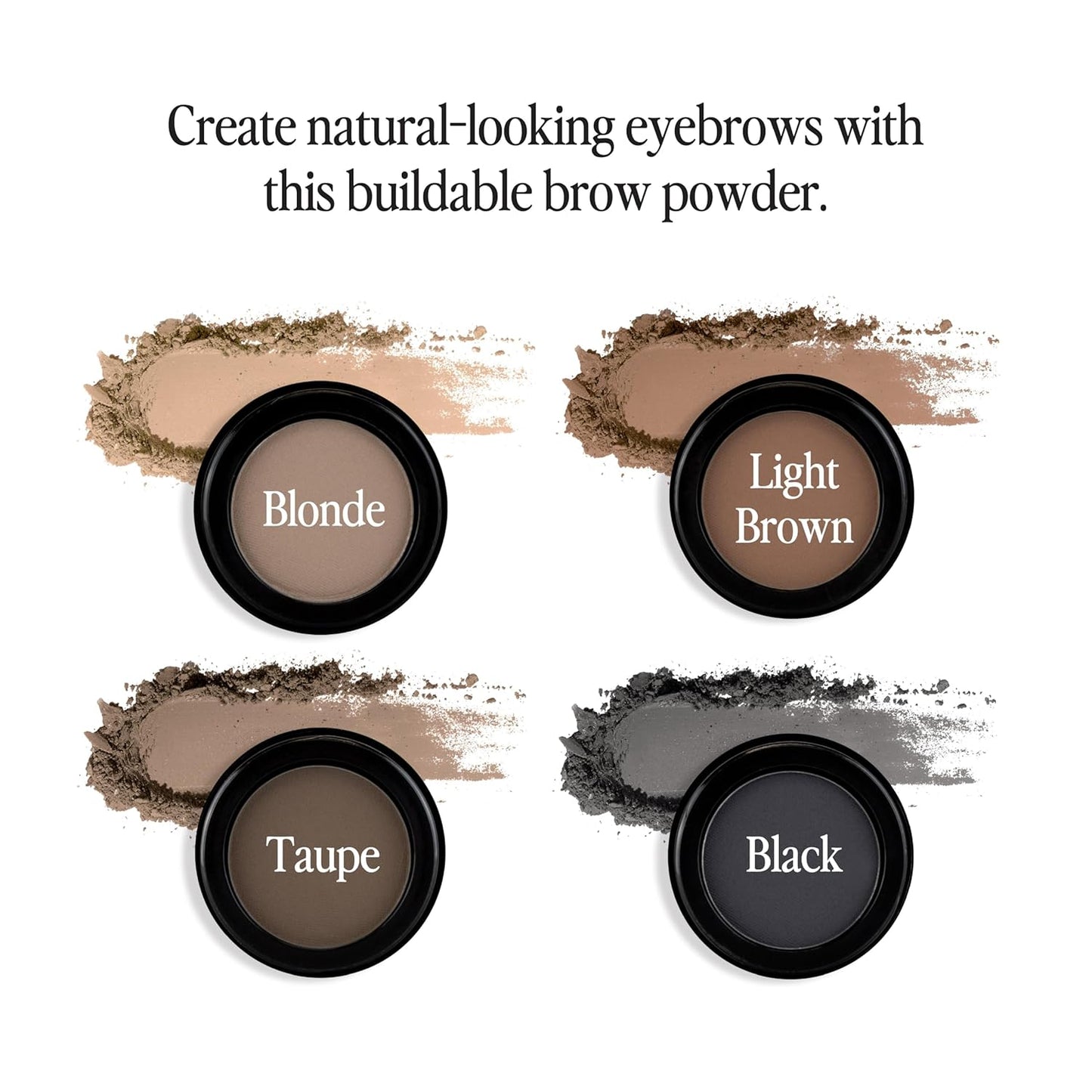 bdb Eyebrow Powder - Long-Lasting, Fuller & Fluffier Brows, Lightweight, Soft & Natural, Light Brown, 2-Pack