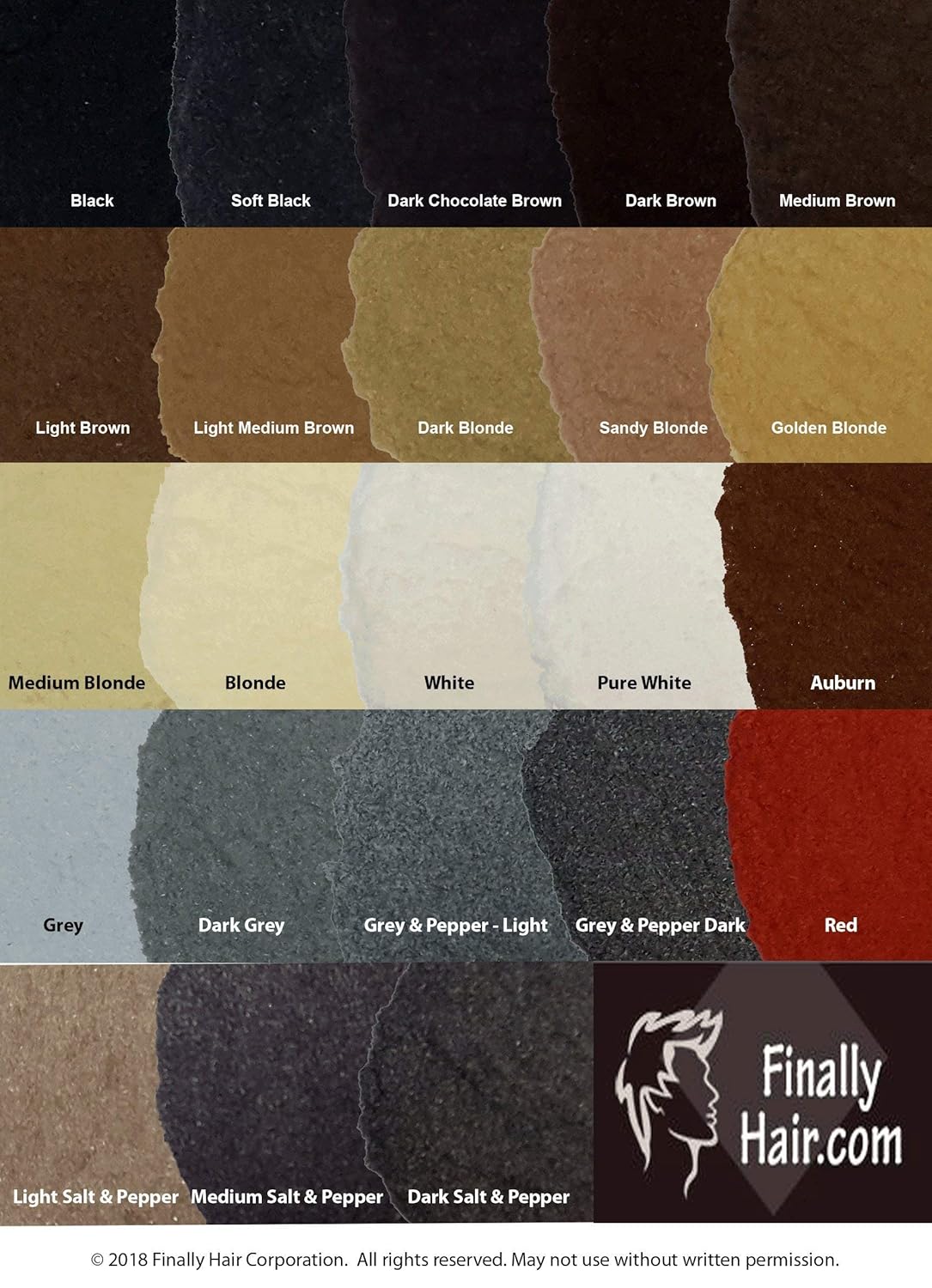 Hair Building Fibers 200 Grams 7 Oz. With Bottle By Finally Hair 50g*4 (Dark Grey (dark gray))