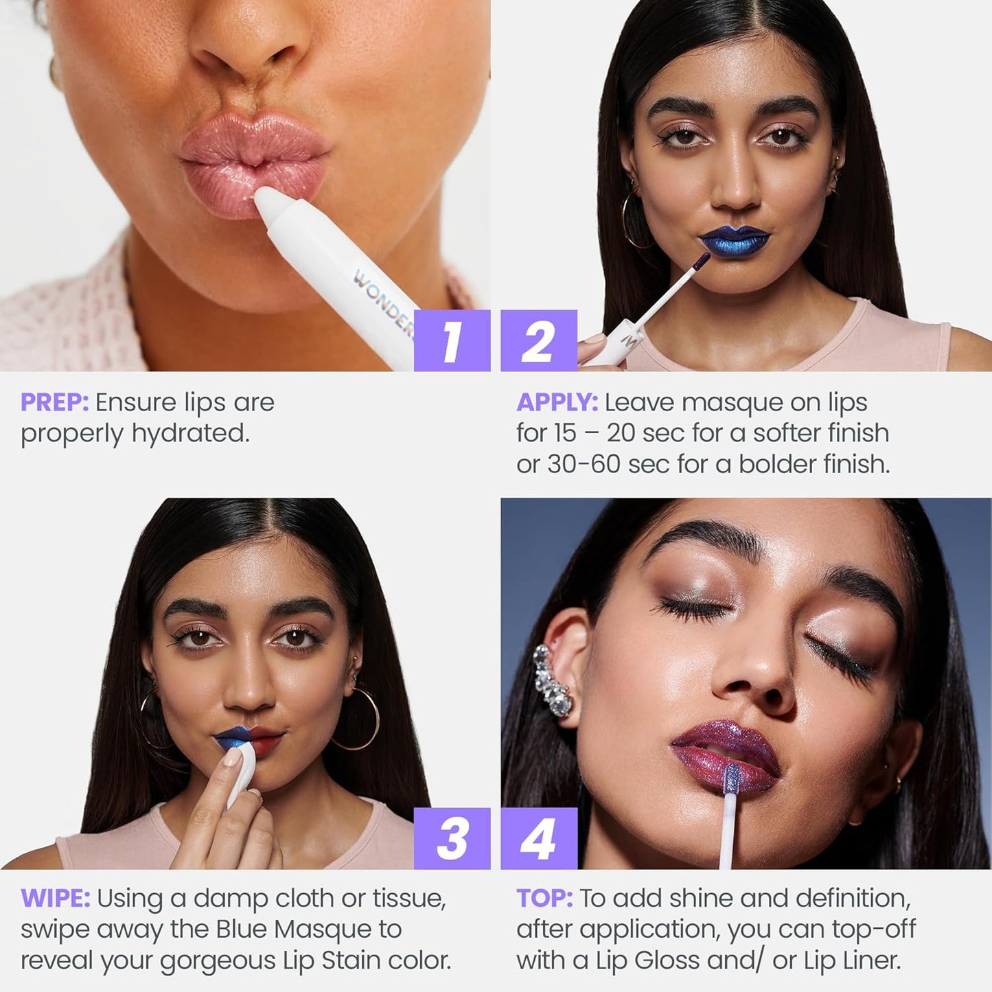 Wonderskin Wonder Blading All Day Lip Stain Peel Off Masque - Long Lasting, Waterproof and Transfer Proof Pink Lip Tint, Matte Finish Peel Off Makeup (Sweetheart Masque)