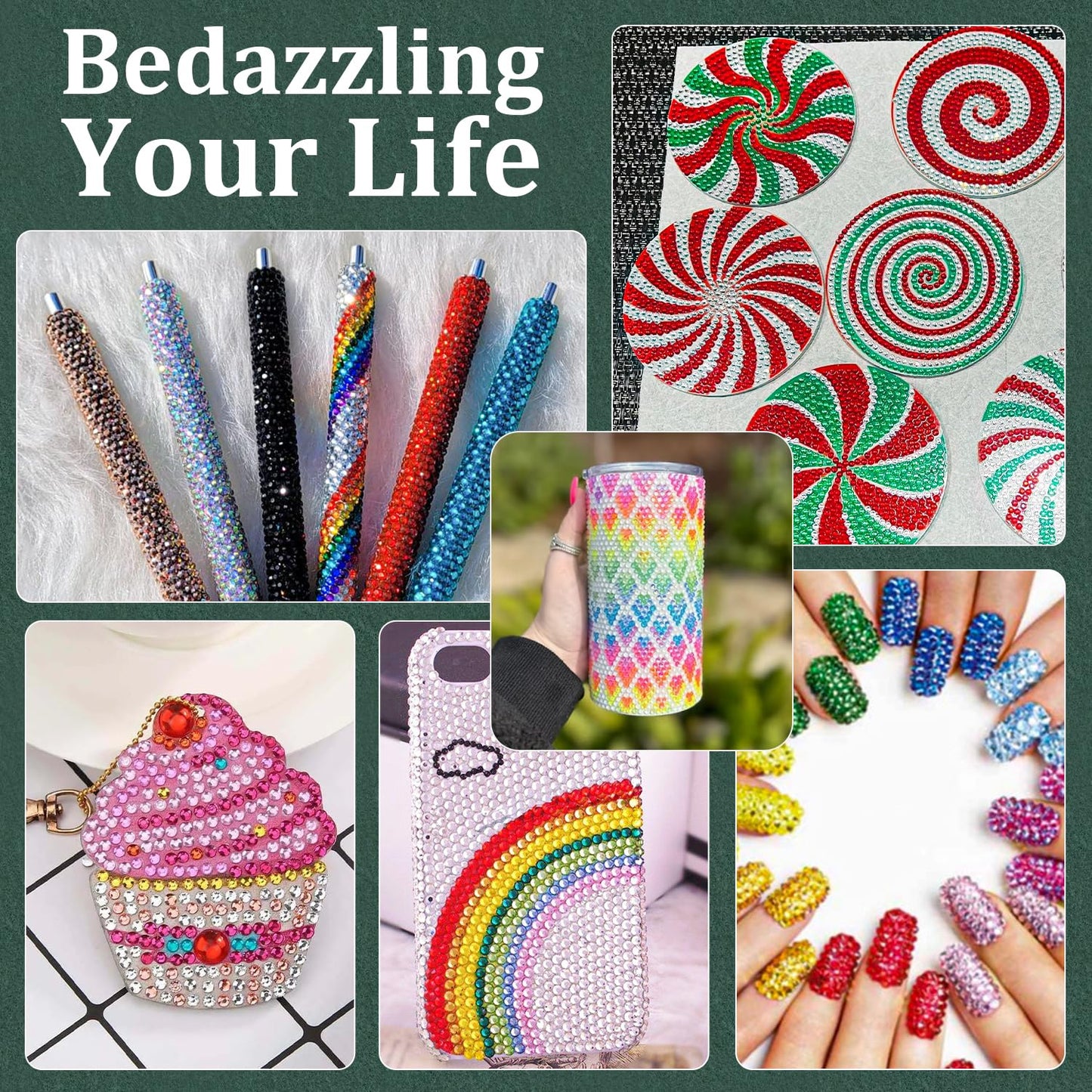 Resin Rhinestones for Crafting with B7000 Jewelry Glue, 1 Box AB Flatback Crystals with 3Pcs 10ml Glue for Bedazzling Crafts DIY Nail Art Makeup，Non Hotfix Gems for Clothing Shoes