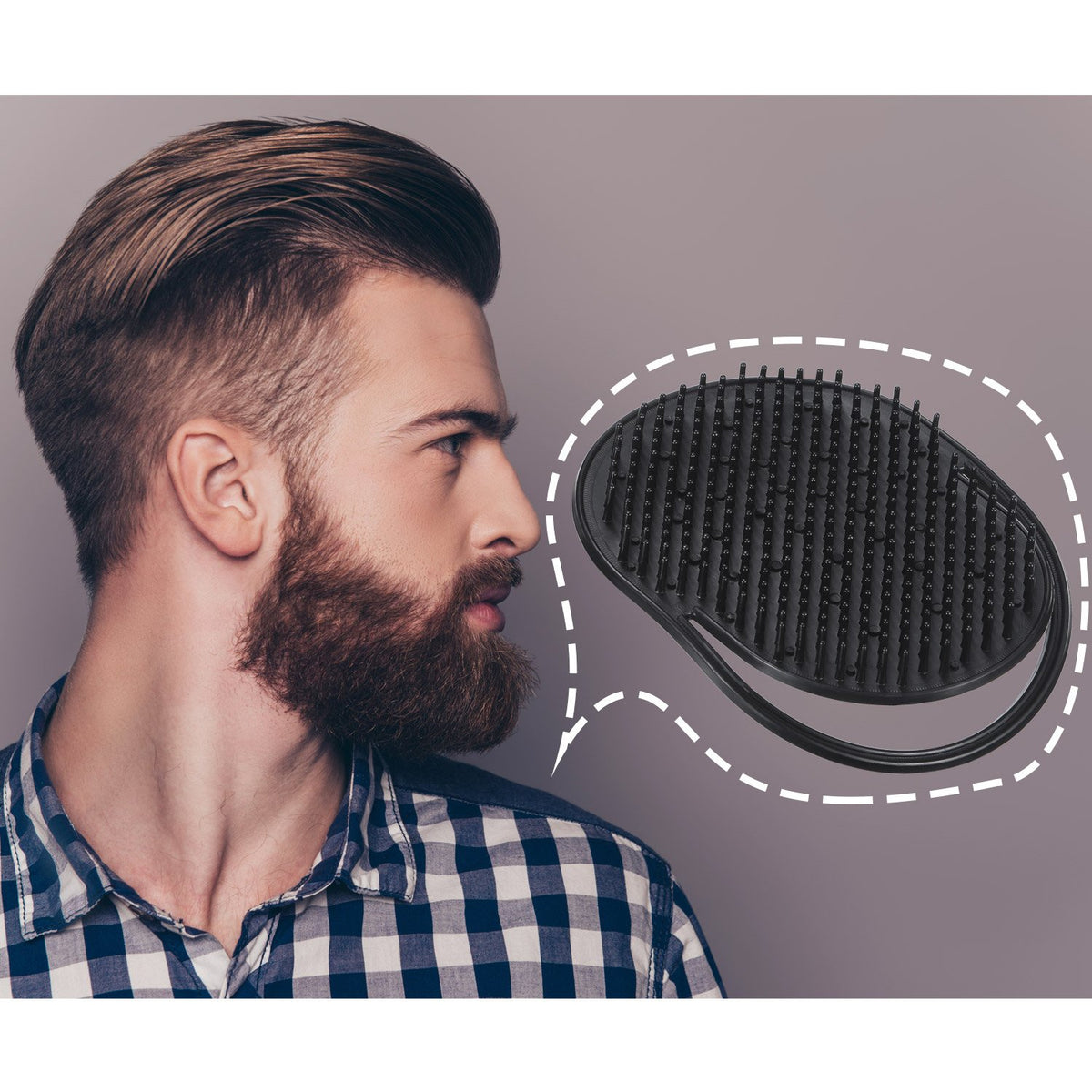 BBTO 12 Pieces Soft Portable Hair Massager Brushes - Shampoo and Grooming Combs for Home, Office, Travel, and Pets (Black)