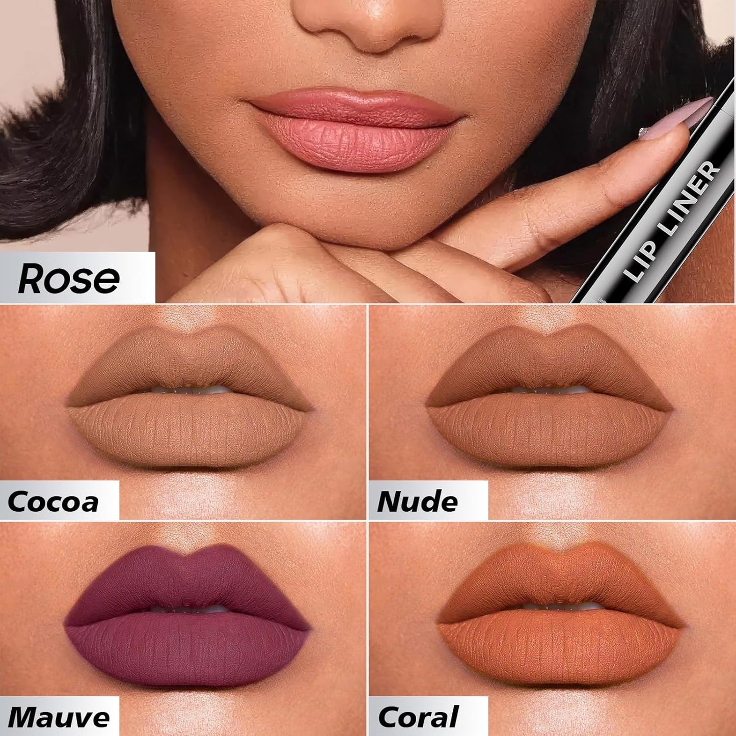 Lip Stain Peel Off - Waterproof Comfortable Vivid Color Peel Lip Liner Non-Stick Cup, Lip Tattoo Peel Off for Beauty & Charming Lip Makeup with All-Day | Vegan and Cruelty Free (#01 Nude)