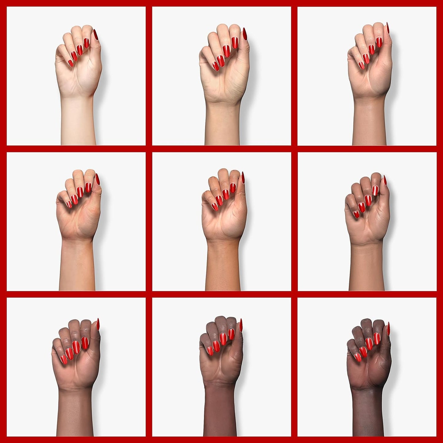Beetles Red Gel Nail Polish, 1 Pcs 15ml 0.51 FL.OZ Red Color Soak Off U V LED Gel Polish Nail Art Design Manicure Salon DIY Salon