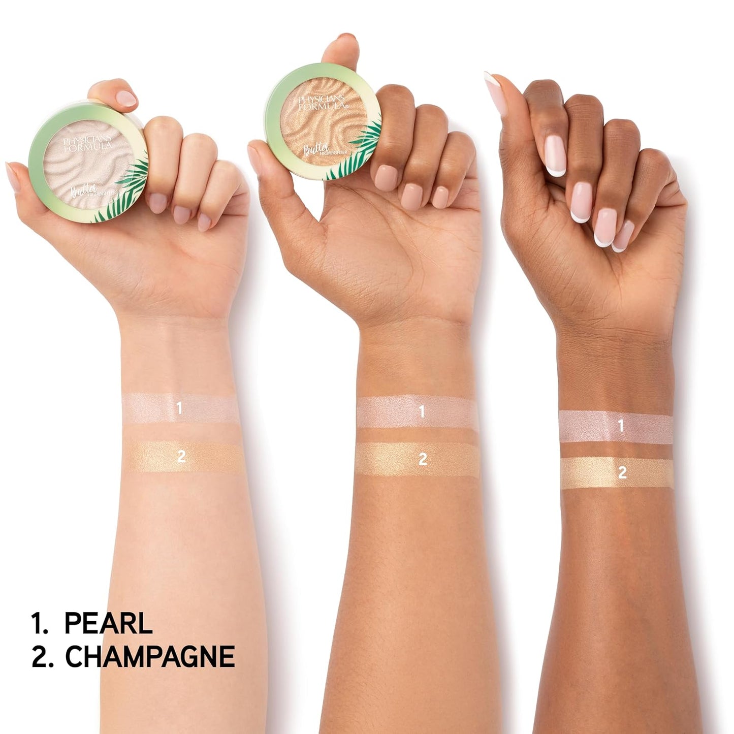 Physicians Formula Murumuru Butter Highlighter Makeup Face Powder Make Up, Pearl, Dermatologist Approved