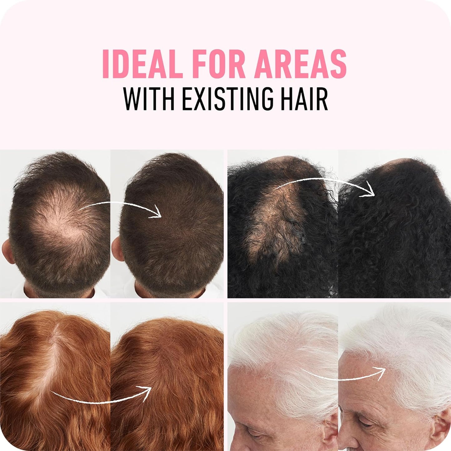 BOLDIFY Hair Fibers (12g) - Fill In Thinning and Fine Hair for an Instantly Fuller, Thicker Look - 14 Shades for Women & Men - Hazel Brown
