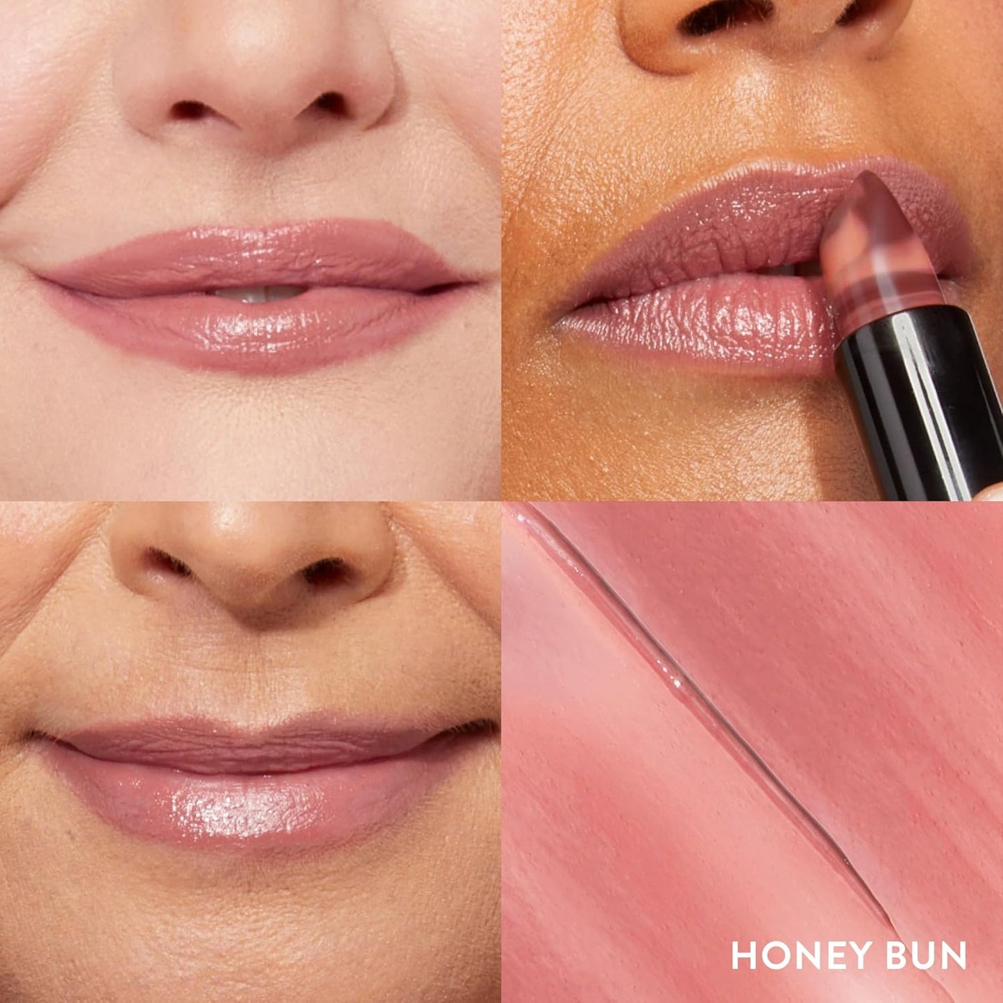 LAURA GELLER NEW YORK Italian Marble Sheer Lipstick - Honey Bun - Hydrating & Lightweight - Vitamin E & Caster Seed Oil - Cream Finish