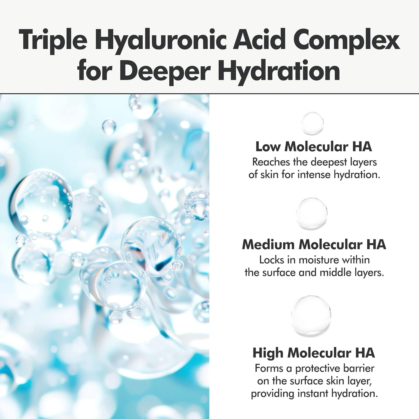 Moisture Balancing Serum - Hydrating & Soothing with Hyaluronic Acid and PHA, Botanical Moisturizer for Sensitive Skin, pH Balanced for Glass Skin, Korean Skincare (1.69fl oz)