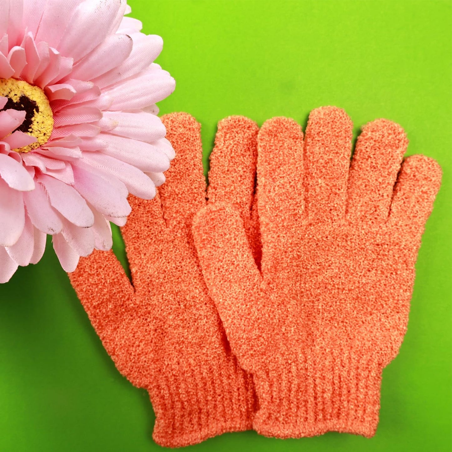 16 Pcs Exfoliating Bath Gloves Shower Gloves, 8 Colors Double Sided Exfoliating Gloves for Beauty Spa Massage Skin Shower Body Scrubber Bath Accessories, Made of Nylon