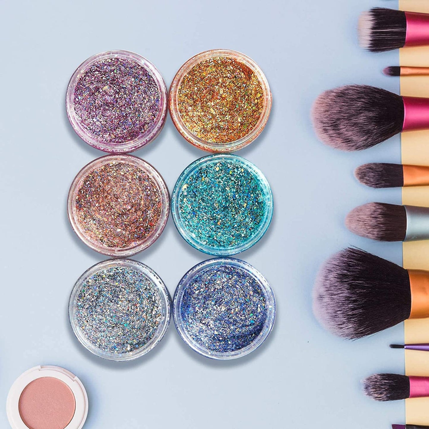 Eternal Moment 36 Pack 1 OZ Plastic Jars Round Clear Cosmetic Container Jars with White Lids, Perfect for Lotion, Slime，Cream, Ointments, Makeup, Eye Shadow, Samples, Pot, Travel Storage