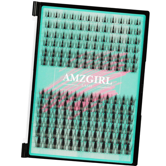 Manga Style Fairy Lash Clusters 144pcs DIY Individual Lash Clusters Natural for Eyelash Extensions Manga Lashes Wispy with Invisible Band(8-16mm-Mixed)