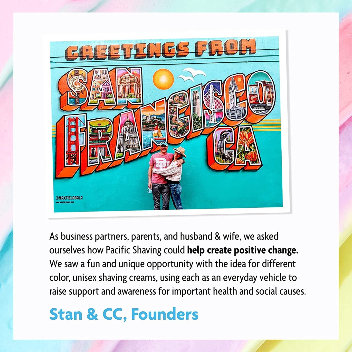 Pacific Shaving Company Blue Shaving Cream - Foaming Colorful Shaving Cream - Hydrating, Redness Reducing + Irritation Free Shave Cream (7 Oz)