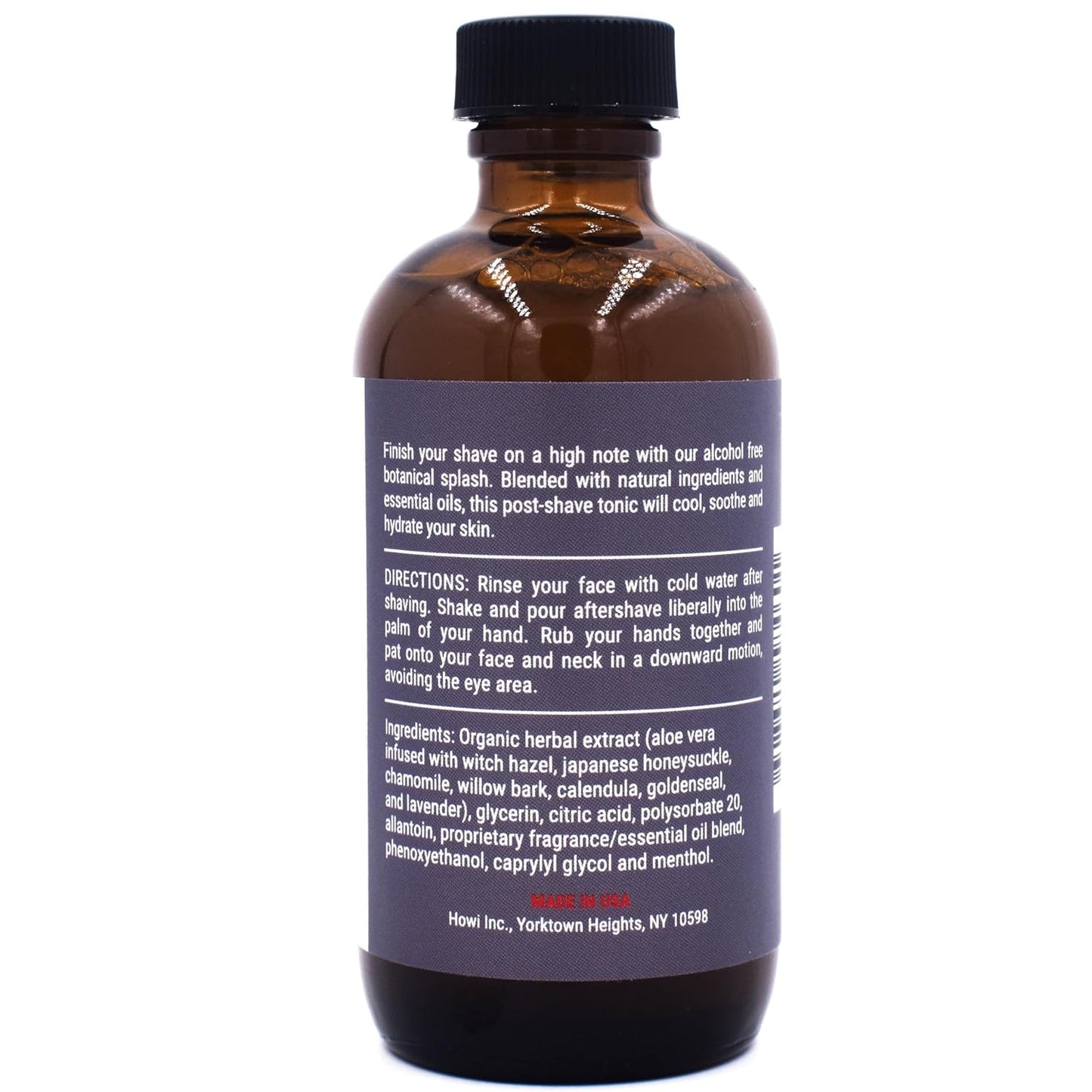 Taconic Shave Excalibur Aftershave Splash – Clean, Sophisticated Scent with Notes of Leather, Tobacco & Citrus – Alcohol-Free Men’s After Shave – 4 oz USA Made