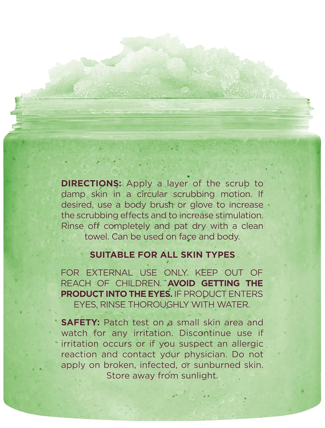 Brooklyn Botany Green Tea Honey Sugar Scrub for Body 10 oz – Deeply Hydrating and Gently Exfoliating Body Scrub for Women and Men – Moisturizing and Nourishing the Skin