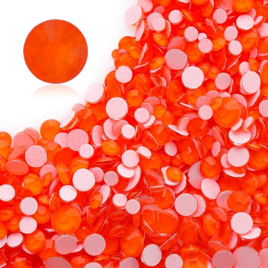 Neon Hyacinth Flatback Rhinestones, Glass Rhinestones for Nail Art and Craft, Glue Fix, Loose Crystal Gemstones(Neon Hyacinth, SS8, 1440pcs, 2.3-2.5mm)