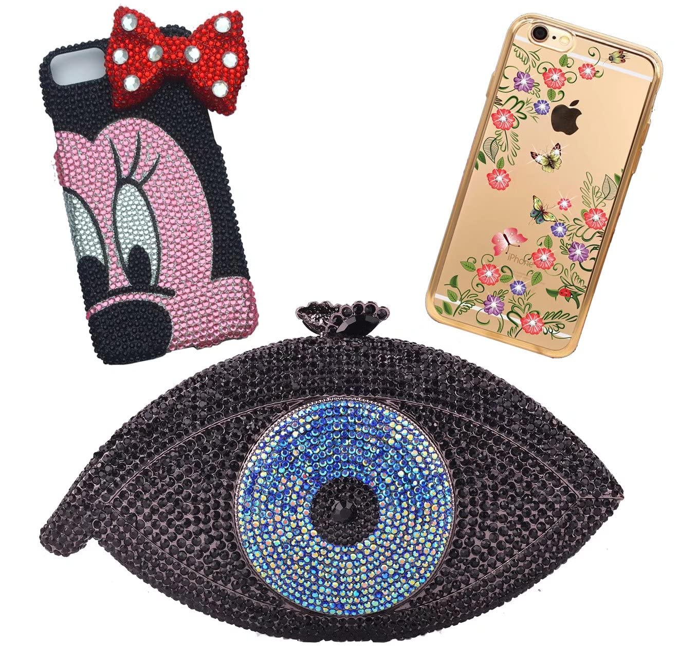 3000 Pieces SS12 3mm Flatback Rhinestones AB Clear Round Gems Crystals for Nail Art DIY Crafts Clothes Shoes Bags （Transparent Dark Purple AB）