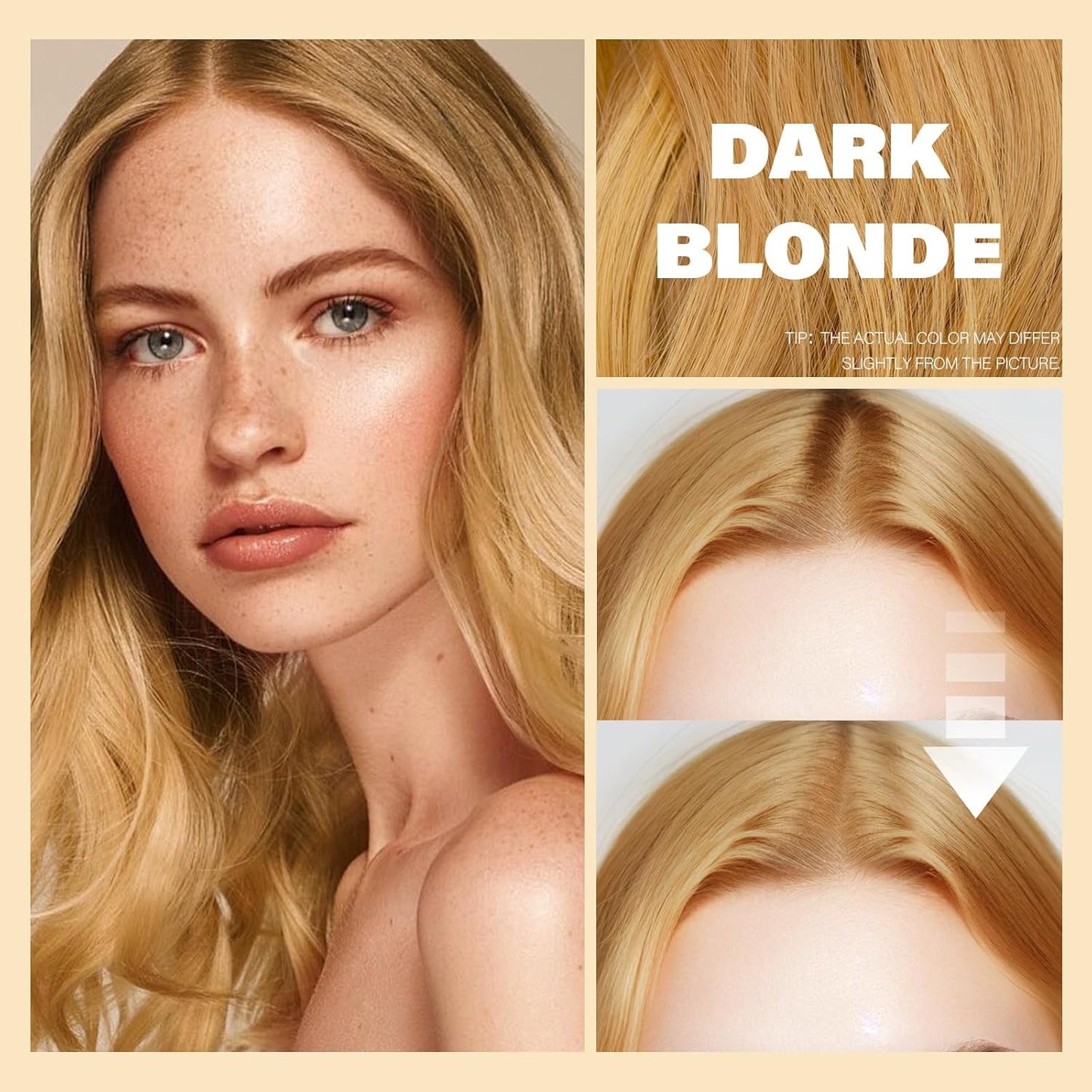 Root Touch Up Sets,Hairline Powder for Women Cover Up- Hairline Concealer for Thin and Thinning Hair, Water & Sweat Resistant,Contain Azonbey Makeup Brush (Dark Blonde, Med-Makeup Brush)