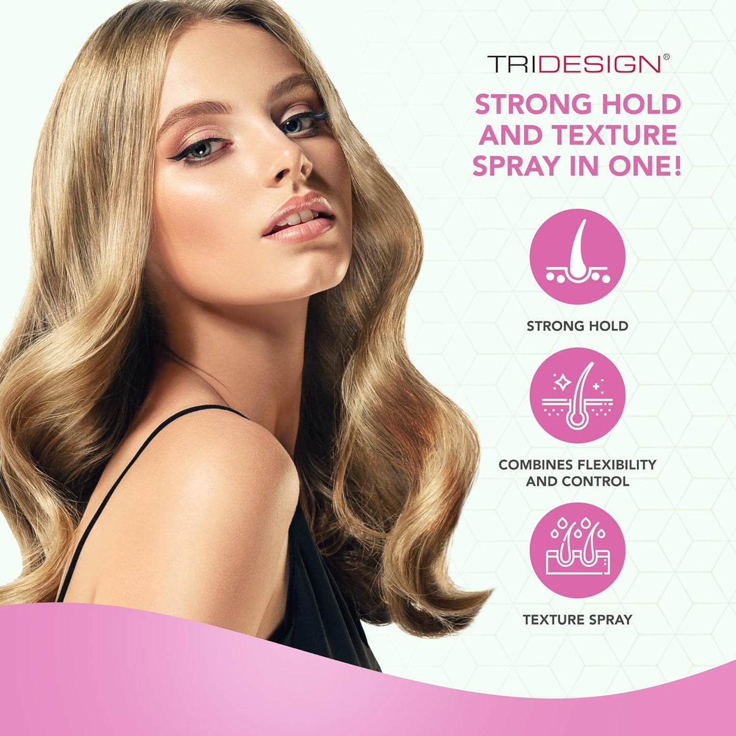 TRI Design Aerogel Hairspray - Strong Hold Hair Finishing Spray for Volumizing & Control, Flexible Styling for All Hair Types, Non-Sticky and Scented - For Women and Men - Pack of 4 (10.5 Oz)