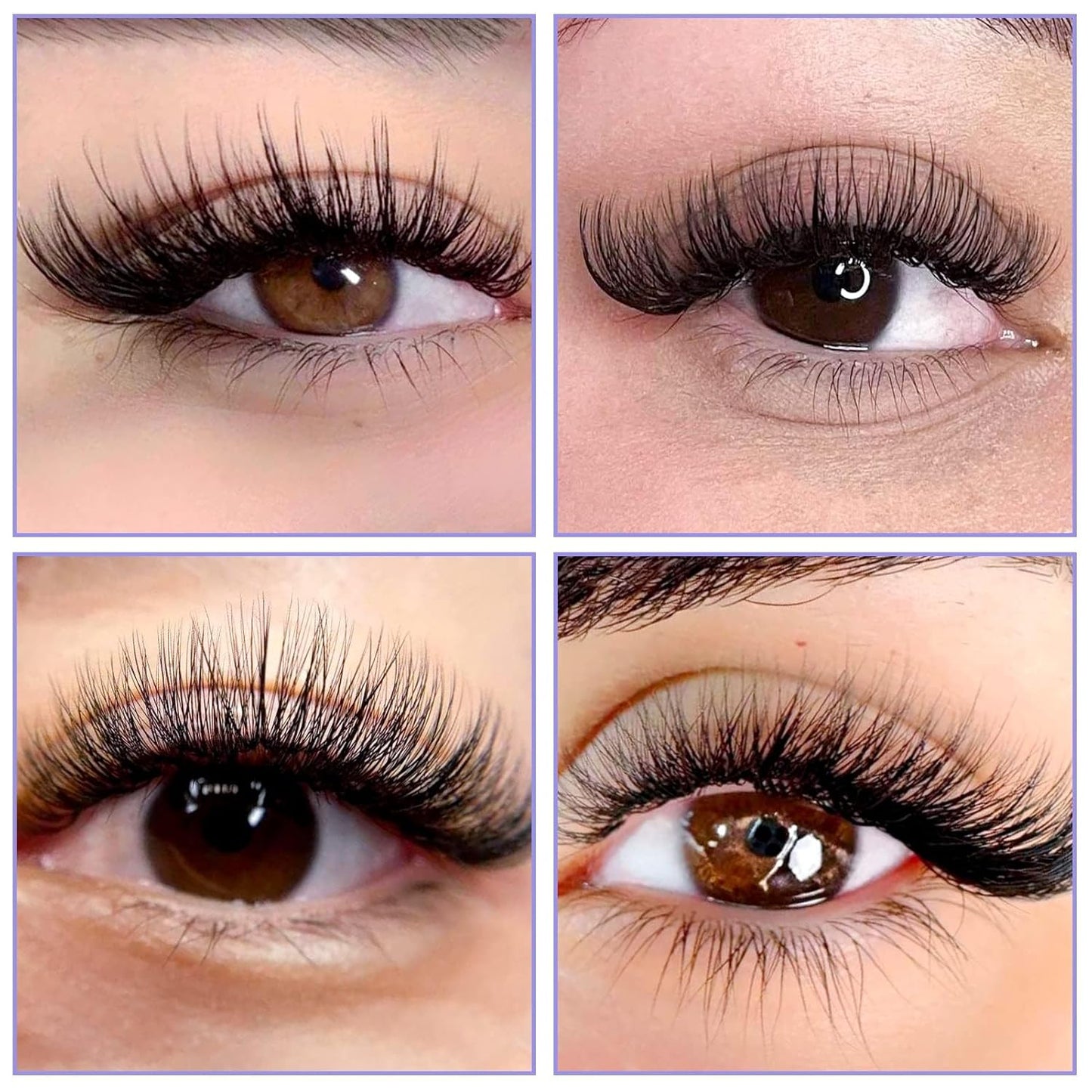 Easy Fan Volume for Lash Artists: Wendy, Handmade Fans for Eyelash Extensions, Self Fanning, Blooming, Black, C Curl, 0.1mm, 8-14mm, KH126