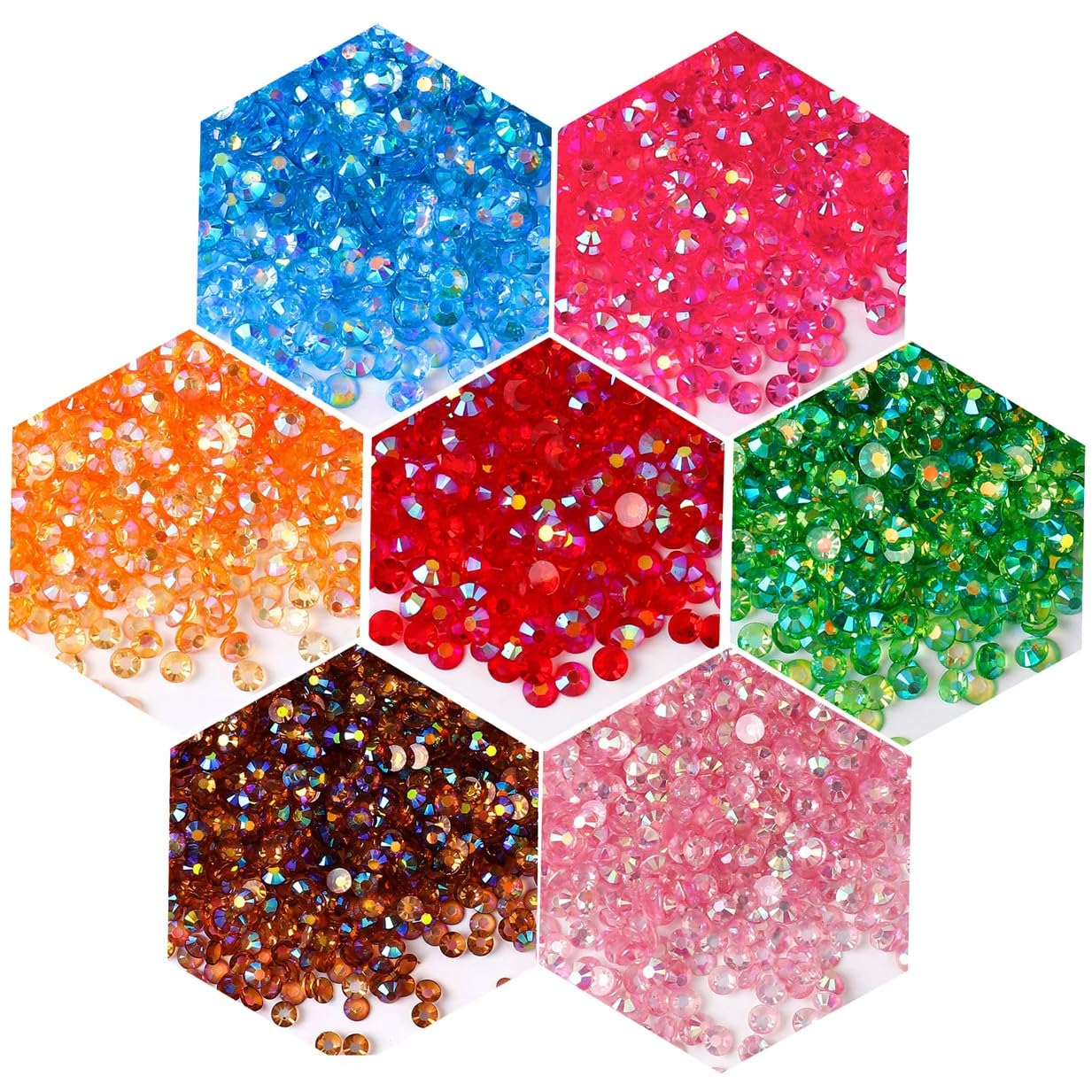 1500 Pieces SS16 4mm Flatback Rhinestones AB Clear Round Gems Crystals for Nail Art DIY Crafts Clothes Shoes Bags （Transparent Green AB）