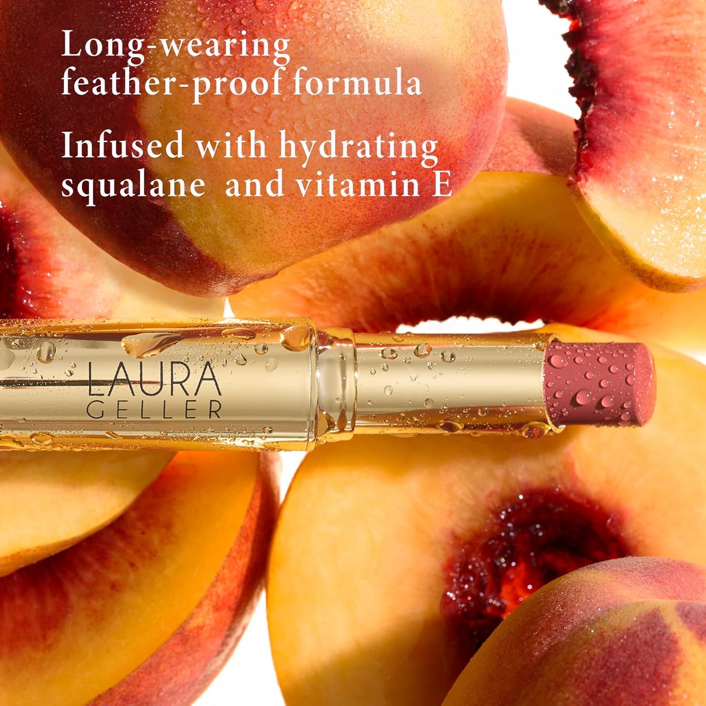 LAURA GELLER NEW YORK Jelly Balm Moisturizing Tinted Lip Color - Whatta Melon Hydrating Vitamin E - Semi-Shine Finish