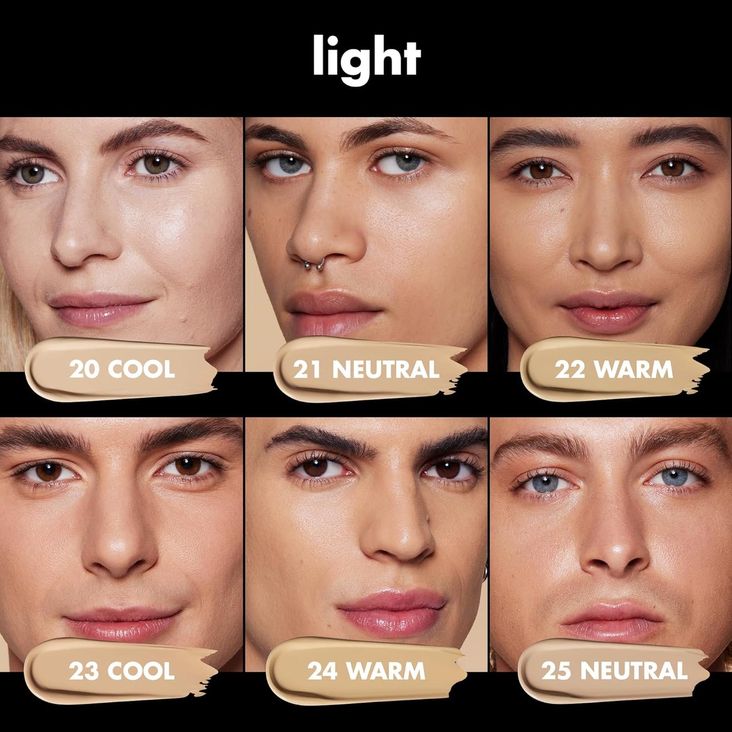 e.l.f. Soft Glam Foundation, Medium Coverage, Long-Lasting & Buildable Foundation For A Smooth, Satin Finish, Vegan & Cruelty-Free, 21 Light Neutral