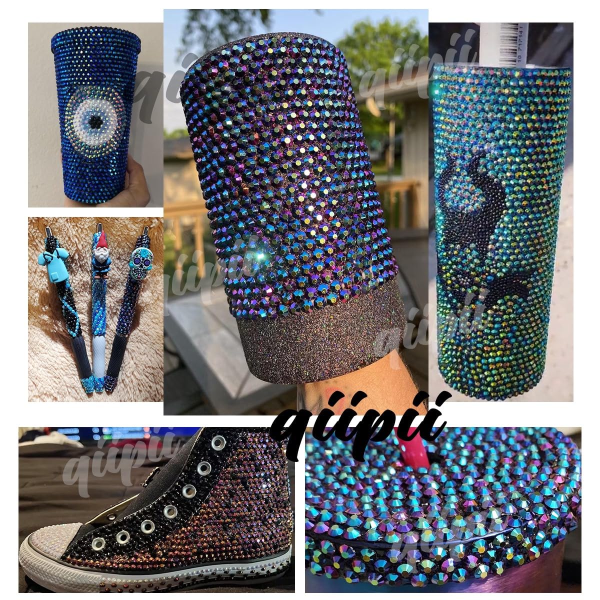 Vibrant Purple AB Resin Rhinestones for Crafting 3mm 4mm 5mm Flatback Jelly Stones SS10 SS16 SS20 Diamonds Gems Charms for Nails Face Eyes Makeup Body Tumblers Bottles DIY Crafts Clothes Shoes