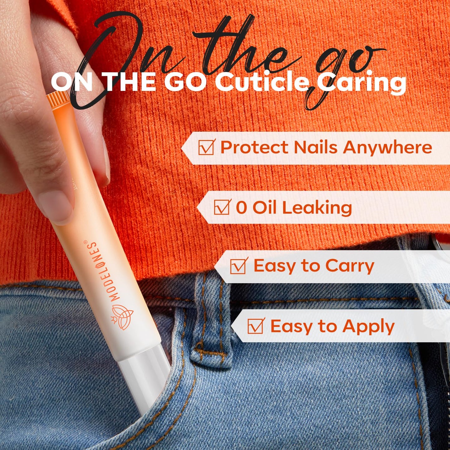 modelones Cuticle Oil Pen Rose for Growth and Strength Nail Growth Oil Cuticle Softener Quick Dry Nail Care Moisturize and Strengthen Damaged Nails 10ml 0.34Fl Oz