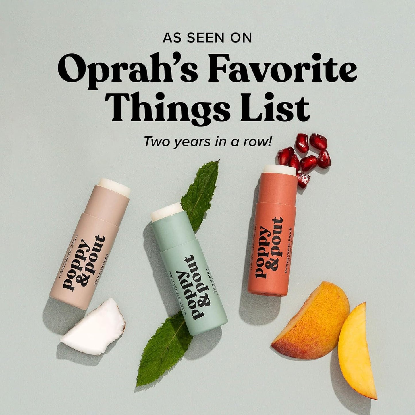 Poppy & Pout Island Coconut Jumbo Lip Balm | All Natural Lip Balms & Moisturizers | Hydrates with Beeswax, Vitamin E, Organic Coconut Oil | Cruelty-Free | Lip Balm in Recyclable Cardboard Tube