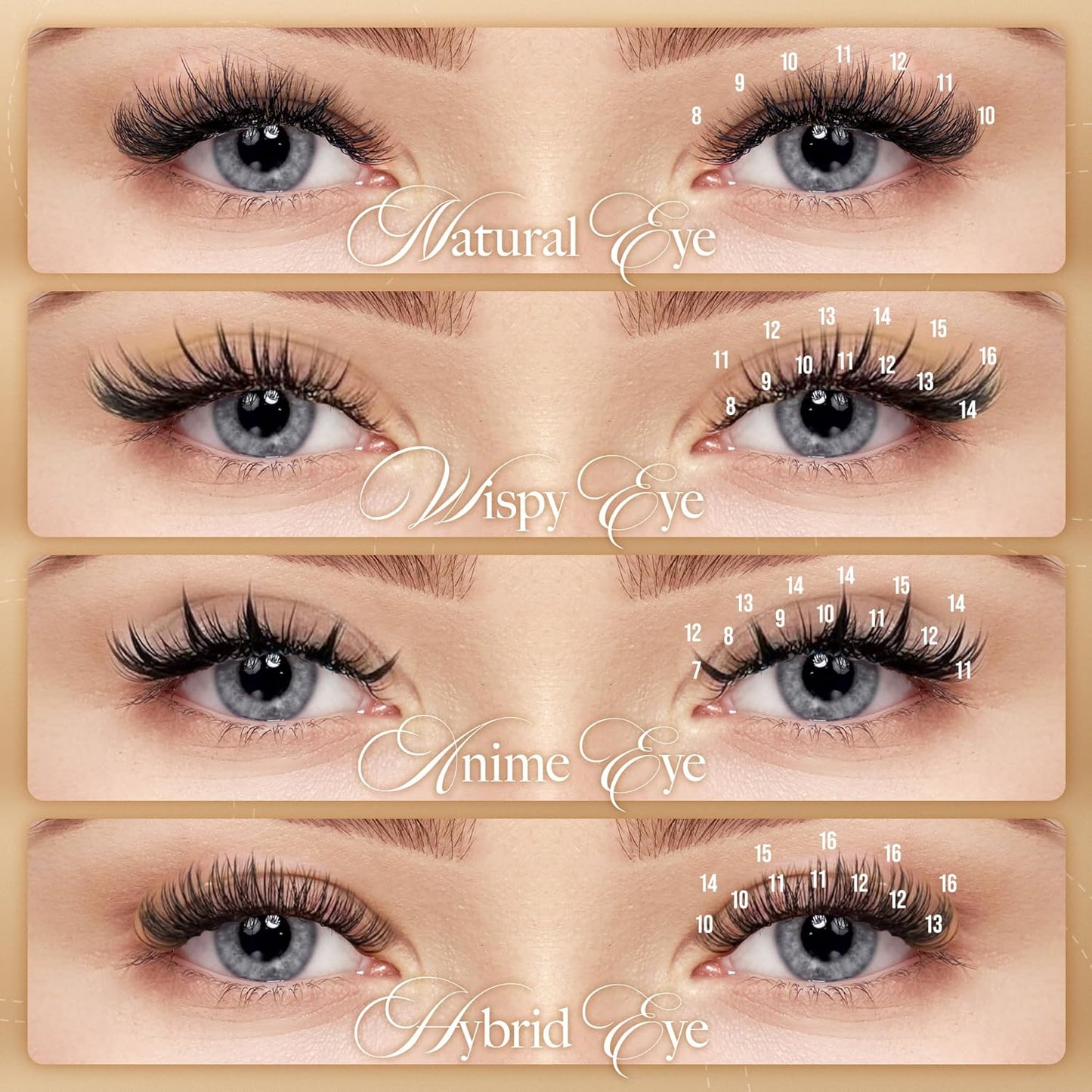 LASHVIEW 0.20 Thickness Silk Fake Eyelash D Curl 12mm Extensions Thick Lashes Natural Individual Semi-Permanent Eyelashes Application for Professional Salon Use