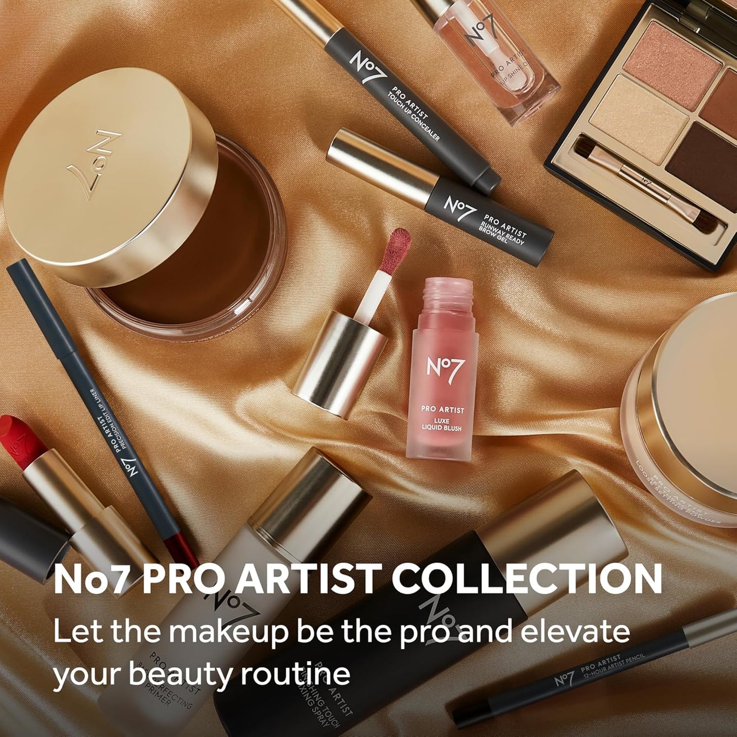 No7 Pro Artist Soft Glow Cream Bronzer Makeup - Blendable Bronzer Cream with a Lightweight Formula - Customizable Face Makeup for a Natural, Sun-Kissed Glow - Medium (1.26 Oz)