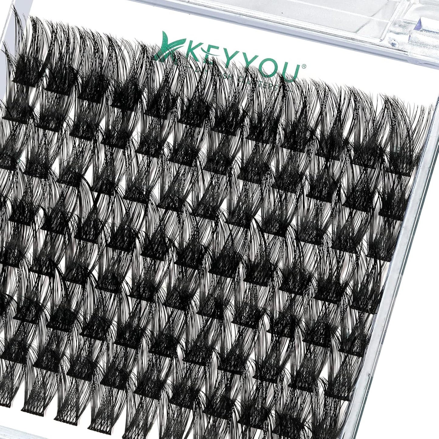 Lash Clusters 96pcs Individual Lashes Y01 C Curl 18mm Cluster Lashes KEYYOU Volume Wispy Lash Extension Soft&Comfortable Easy DIY at Home(Y01,C-18mm)