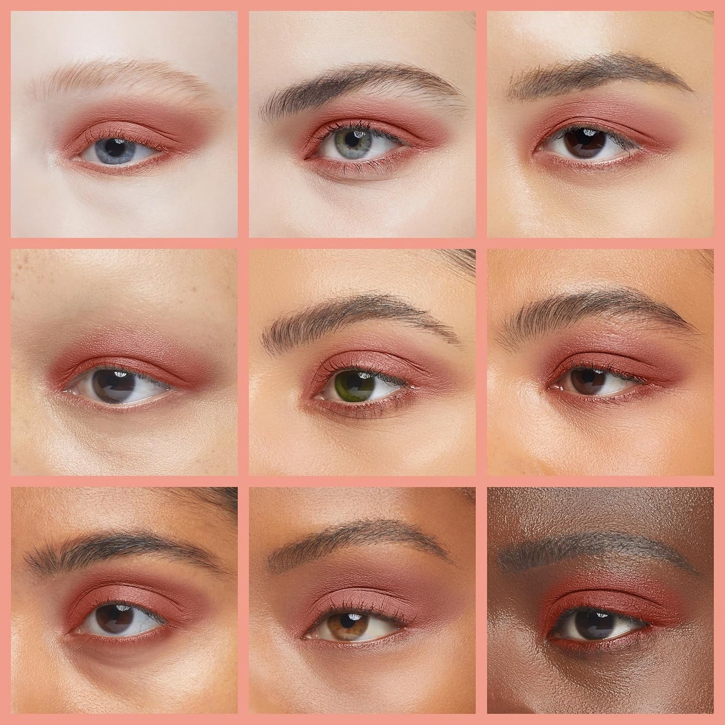 Hibiscus Matte Orange Red Pink Peach Pressed Powder Single Vegan Eyeshadow; Talc, Paraben & Cruelty Free