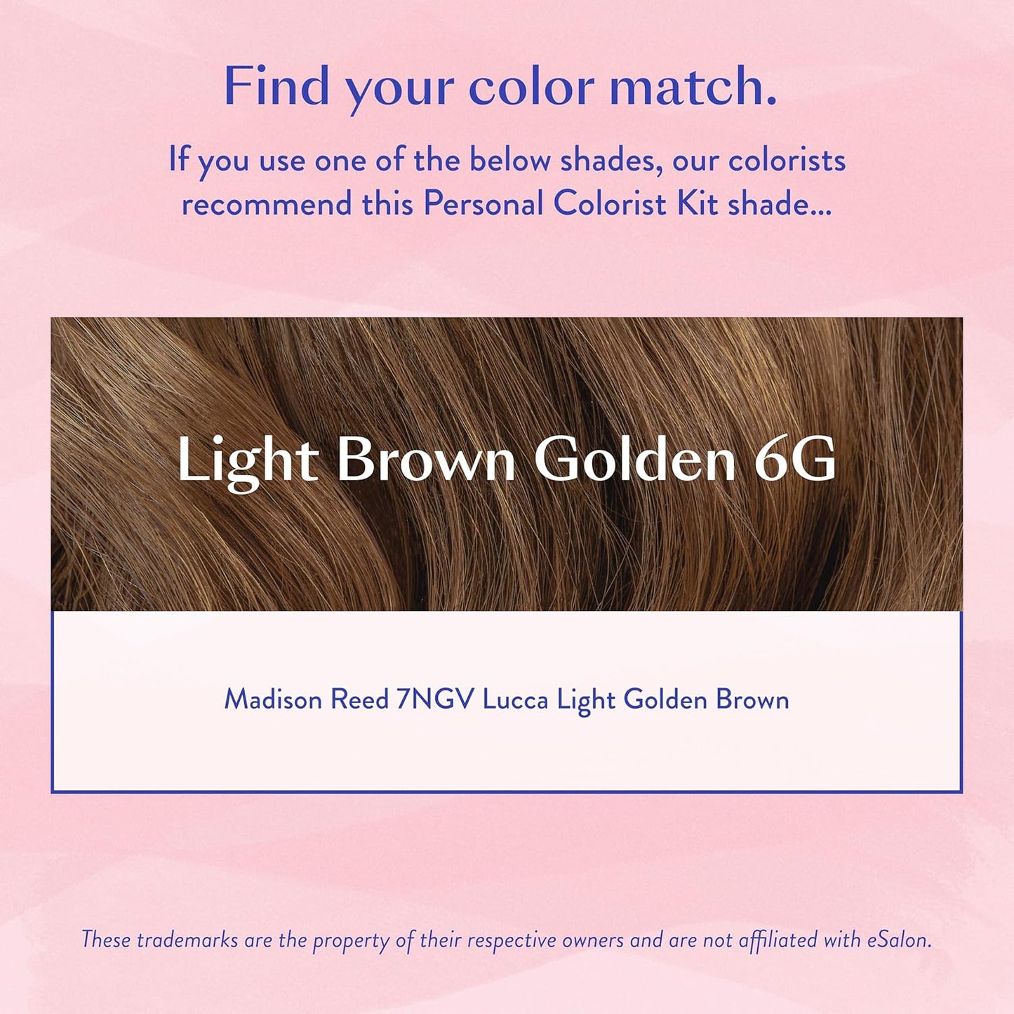 eSalon Permanent Hair Color & Dye Kit - Light Brown Golden - Professional-Grade Ammonia-Free Personal Colorist for Up To 100% Gray Coverage on All Hair Types