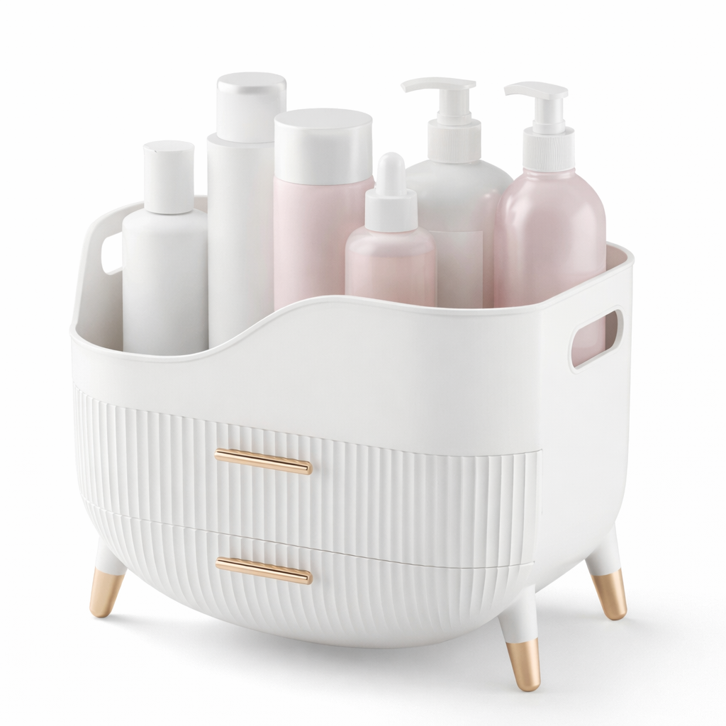 Makeup Organizer with Drawers for Vanity – Skincare & Daily Storage Box